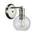 thumbnail image 2 of CHLOE Lighting OXA Transitional 1 Light Brushed Nickel Indoor Wall Sconce 6" Wide, 2 of 4