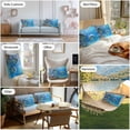 thumbnail image 6 of Waterproof Throw Pillow Covers Set of 2, 20x12 Inch Blue Seal Coastal Decorative Pillowcases Outdoor Pillow Slip Cushion Covers Set for Couch Tent Nautical Summer Beach Ocean, 6 of 7