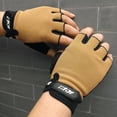 thumbnail image 5 of Guantes antideslizantes de medio dedo para hombre, guantes tácticos para ciclismo, montañismo al aire libre, protección solar, guantes deportivos y transpirables para fitness, 5 of 5