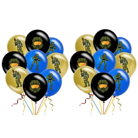 Halo Party Supplies Birthday Favors Decorations Latex Balloons Decor Kit