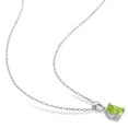 thumbnail image 3 of Everly Women's Peridot and Emerald Sterling Silver Earrings, 3 of 7