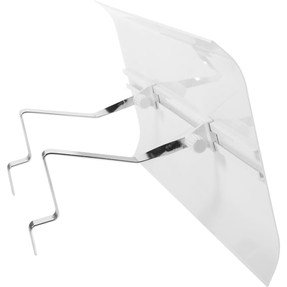 COMPUKAS White Plastic Register Vent Deflector 1-Pack for Enhanced Airflow Control and Energy Efficiency
