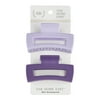 The Home Edit Claw Clips, Light and Dark Purple, 2 Ct