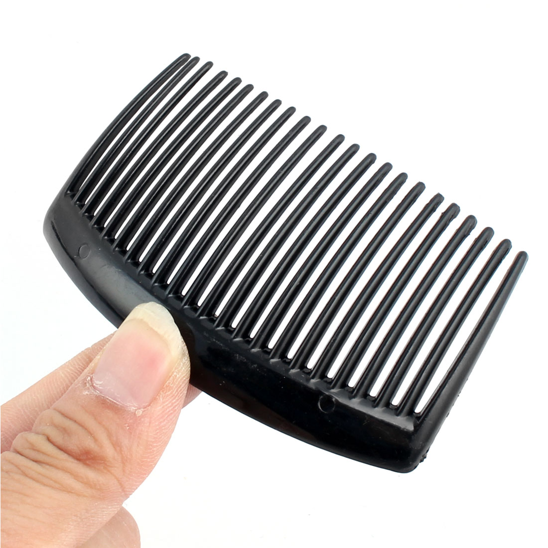 Unique Bargains Women Plastic Handmade 23 Tooth Hair Comb Clip DIY Jewelry Black 8 Pcs