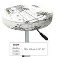 thumbnail image 2 of Uemuo Summer Vacation Scene With Camping Van Pattern Round Bar Stool Seat Covers Washable Stool Cushion Slipcover Elastic Bar Chair Covers-12 inch, 2 of 7