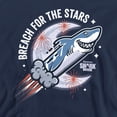 thumbnail image 2 of Shark Week Officially Licensed Breach for the Stars Unisex Adult Crewneck Sweatshirt, Navy, Medium, 2 of 4