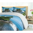 thumbnail image 5 of Ambesonne Ocean Duvet Cover Set, Building in Bali Island Asia, 2-Calking, Green Blue, 5 of 7