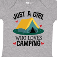 thumbnail image 4 of Inktastic Just a Girl Who Loves Camping Girls Baby Bodysuit, 4 of 5