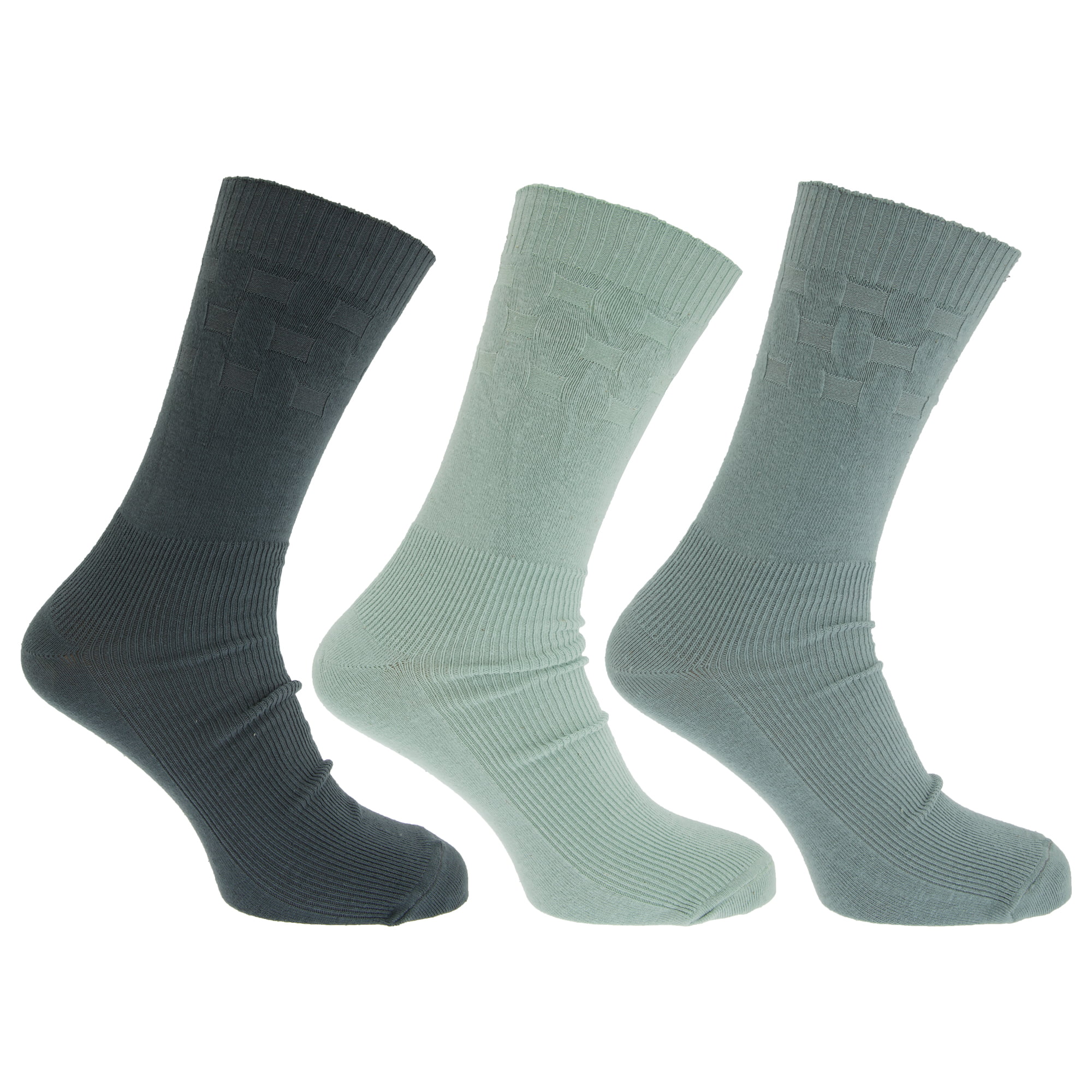 Mens Wide Fit Diabetic Socks With Easytop Comfort Grip (Pack Of 3 ...