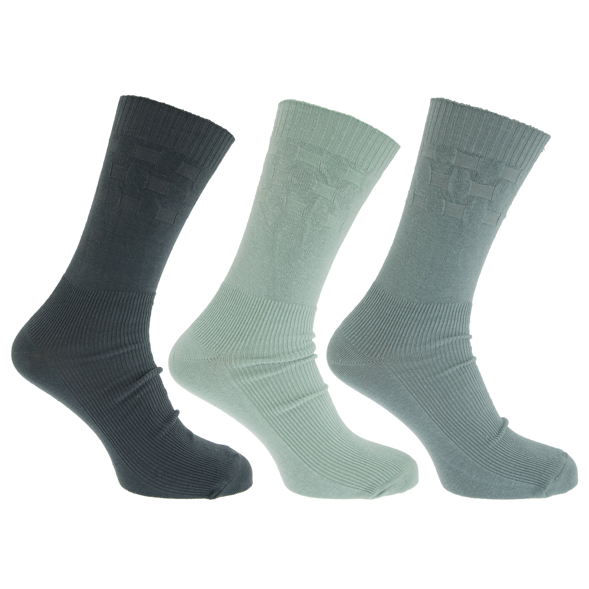 Mens Wide Fit Diabetic Socks With Easytop Comfort Grip (Pack Of 3