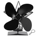 thumbnail image 1 of 4 Blade Thermal Heat Powered Wood Stove Fan Fireplace Accessory for Heat Distribution, 1 of 8