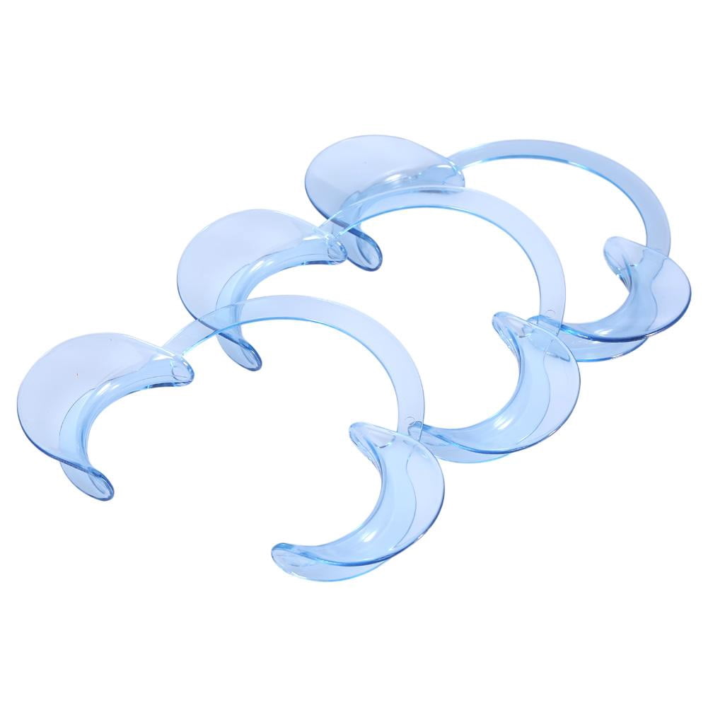 Ccdes 10pcs 6 Types Disposable Teeth Whitening Mouth Opener Cheek Dental Clear Ctype Retractor