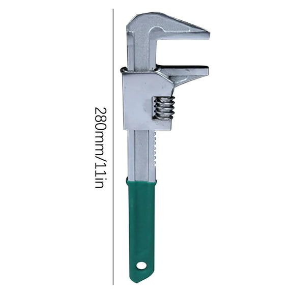 Adjustable Wrench, F-Type Multipurpose Right Angle Pipe Wrench, High-Carbon Steel Construction for Plumbing, Automotive, and Home DIY Repairs