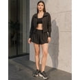 thumbnail image 5 of FITOP Women's High Waisted Running Shorts—Comfy Liner for Workout Athletic Gym Track Quick Dry,Black,Size S, 5 of 6