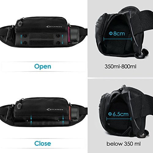 MYCARBON Sports Bum Bag Lightweight Running Belt Elastic Waist Packs Breathable 