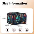 thumbnail image 5 of Balery Colorful Flower Tiger Pattern Oven Cover Kitchen Bread Machine Protector, 4 Slice Toaster Cover for Home, Anti Dust Fingerprint Coaster Cover, 5 of 7