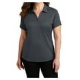 thumbnail image 2 of Yellow Rooster Women's Diamond Jacquard Polyester Polo Graphite XS, 2 of 6