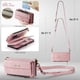 thumbnail image 4 of Funda Billetera para iPhone 16e – Funda para Teléfono de Cuero PU con Bloqueo RFID con Tarjetero, Bolsillo con Cremallera, Pata de Cabra, Cierre Magnético, Correa para el Hombro y la Muñeca, 4 of 9