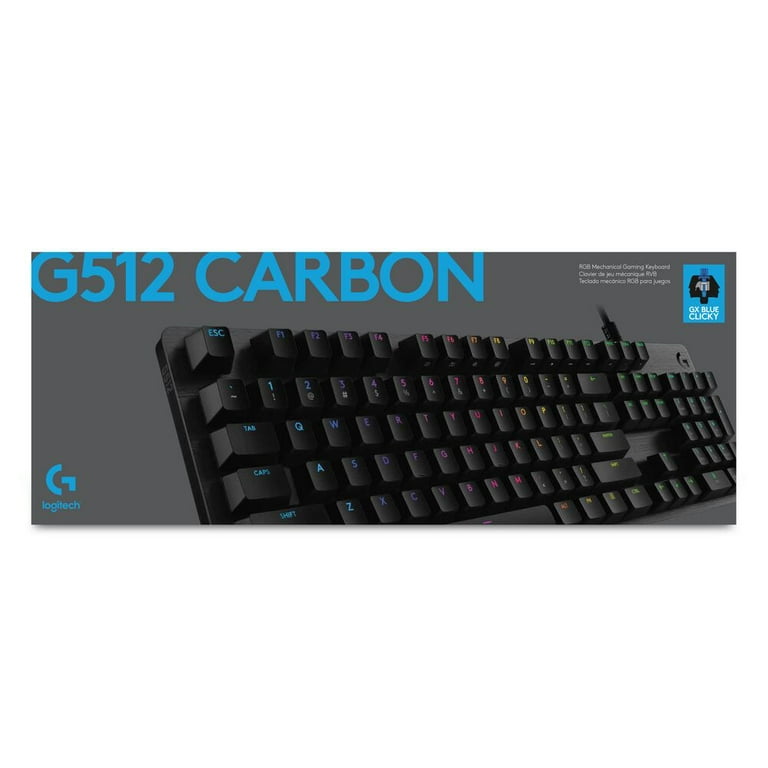 i det mindste Empirisk Christchurch Logitech G512 CARBON LIGHTSYNC RGB Mechanical Gaming Keyboard with GX Brown  switches and USB passthrough - Tactile - Walmart.com