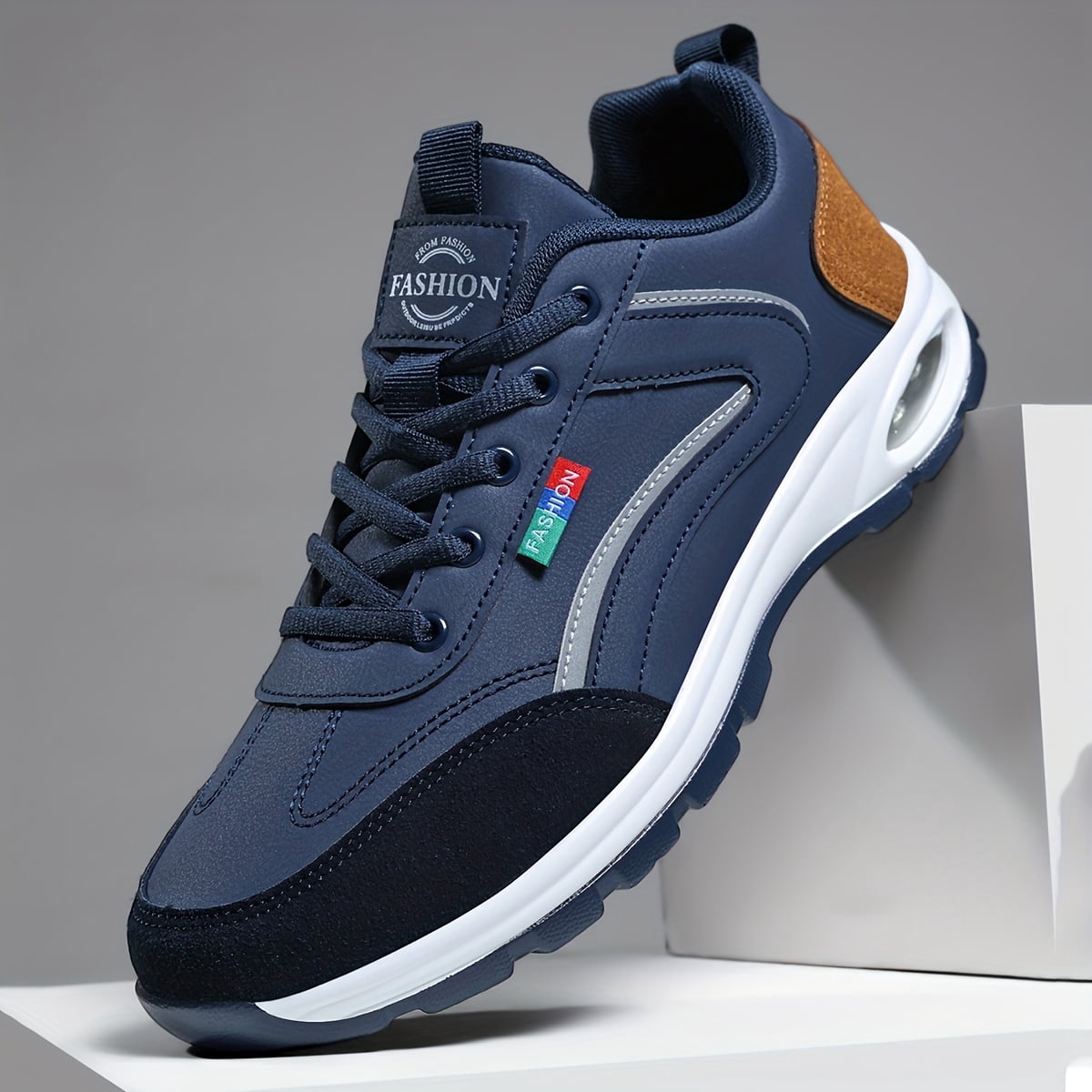 [sneakers] Men'S Athletic Casual Shoes with Air Cushioning, Comfortable And Outdoor Hiking And Lightweight for Driving, Leisure, Training,