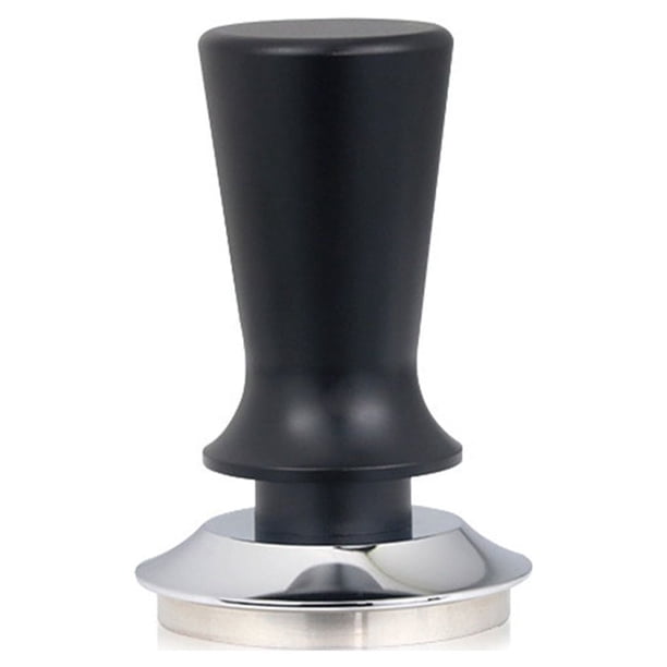 Billuyoard Café Tamper Prensa Manual Polvo Martillo Lavable Reutilizable Portafiltro Reemplazo Primavera Nivelador Accesorio Oficina Juegos de servir café y té Negro 51 mm