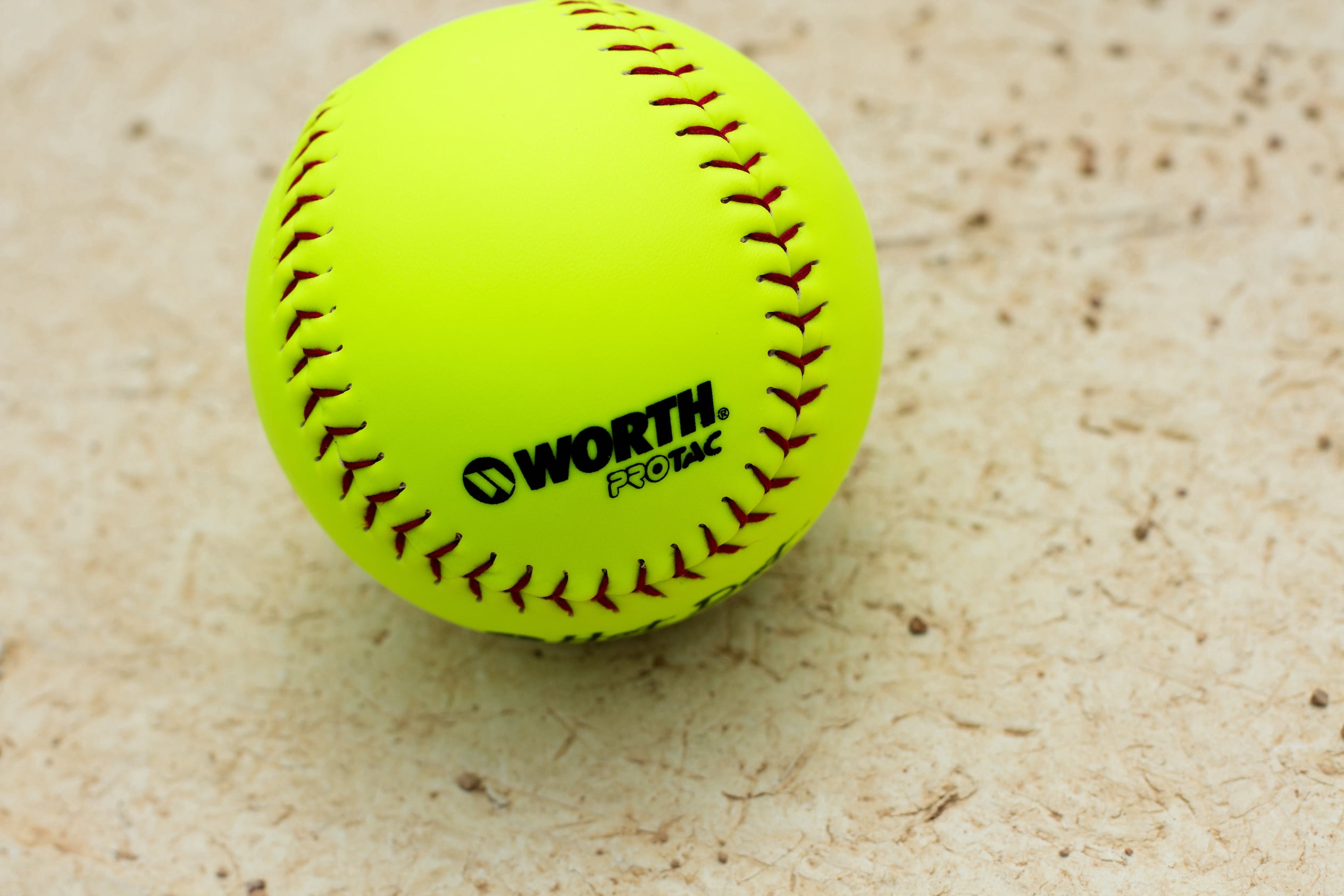 Worth Hot Dot ASA/USA Slowpitch Softballs, 12 inch, 4-Pack