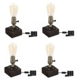 thumbnail image 2 of 4 PACK Retro Steampunk Desk Table Lamp Counter top Light Office Café Pub Bar, 2 of 6