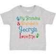 thumbnail image 3 of Inktastic Georgia Grandma Grandpa Loves Me Boys or Girls Toddler T-Shirt, 3 of 5