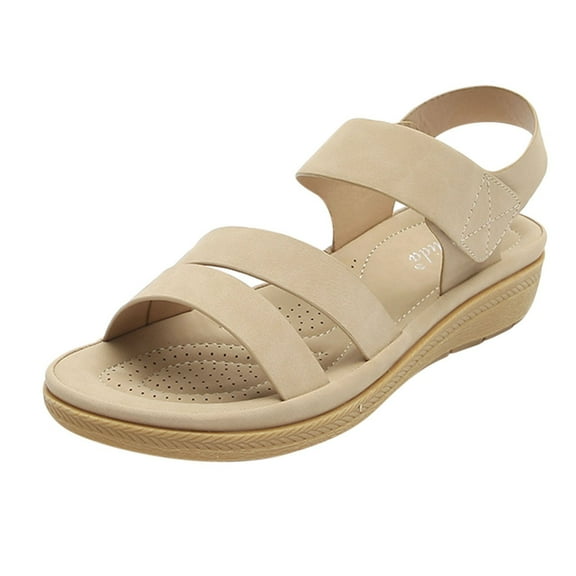 OAVQHLG3B Sandals for Women Women's Shoes Bohemian Low-heeled Casual Thick Sole Fashion Comfortable Wear-resistant Sandals