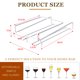 thumbnail image 4 of Soporte para copas de vino debajo del estante, colgador para copas de vino, estante para copas de vino debajo del gabinete, organizador de copas de vino de metal, sin taladros ni tornillos, hierro, 4 of 7