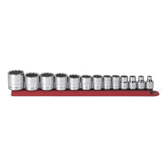 3/8" Drive Standard Socket Set, SAE, 13pcs GEARWRENCH 80561