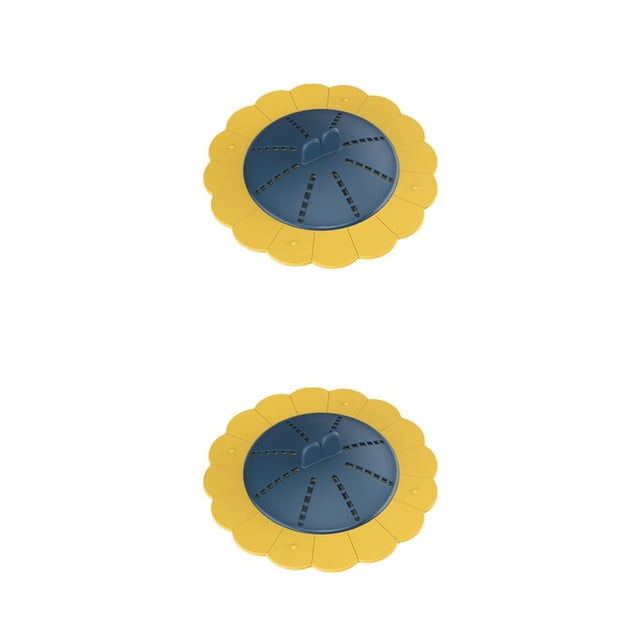 Cubierta de drenaje de suelo Ounissouiy colador desodorante antiobstrucción 2Conjunto Amarillo azul