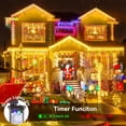 thumbnail image 4 of Luces Icicle Lights Blingstar de 15 m, 440 LED, blanco cálido, 8 modos, para exteriores, 4 of 7