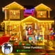 thumbnail image 4 of Luces Icicle Lights Blingstar de 15 m, 440 LED, blanco cálido, 8 modos, para exteriores, 4 of 7