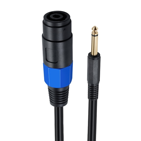 Speaker Cable Speakon Female to 6.35mm 1/4" Male TS Speaker Cable Speak-on Jack to 1/4 6.5mm TS Plug