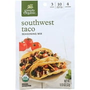 Simply Organic Southwest Taco Seasoning Mix, 1.13 Ounce -- 12 per case.