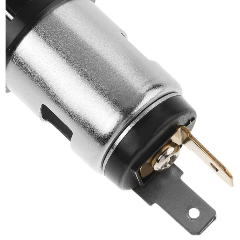 Niceauty Heavy Duty Cigarette Lighter Plug Female Adapter Black for  Motorcycle Charging 1Pack