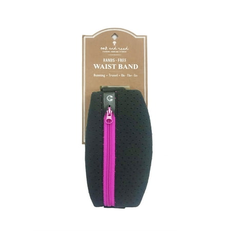 Oak and Reed Waistband, Perforated Black/Pink