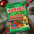 thumbnail image 4 of HARIBO Sweet and Sour Reindeer Gummies Holiday Edition Assorted Fruit Flavor Gummy Candy, 4oz, Share Size Peg Bag, 4 of 6