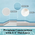 thumbnail image 4 of Bathroom Rugs, Ultra Absorbent & Non-Slip Memory Foam Bath Rugs, Machine Washable Bathroom mats, Soft Velvet Bath Mats，Easier to Dry for Bathroom Floor Rugs (17"×24", Spa Blue), 4 of 6