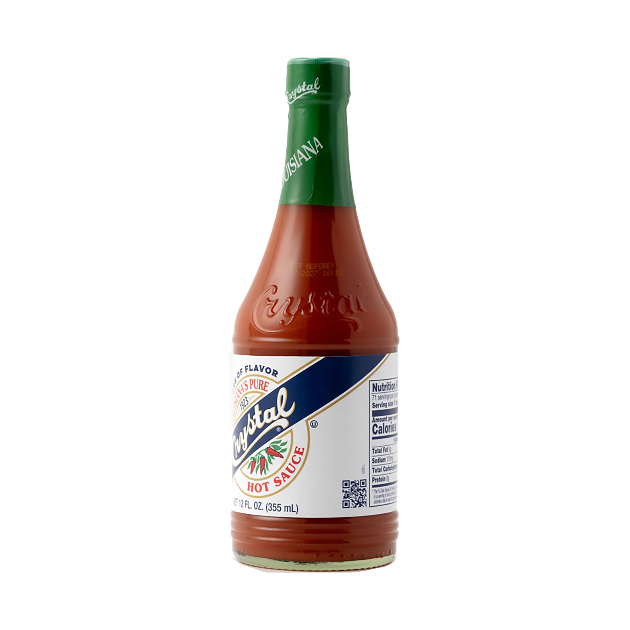 Louisiana Crystal Pure Hot Sauce, 12 fl oz