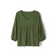 thumbnail image 2 of Sunloudy - Camiseta de verano con cuello en V para mujer, casual, manga larga, color sólido, túnica holgada Sunloudy  moda, 2 of 10