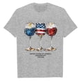 thumbnail image 4 of HCYSFG Women's 4th of July Top Crewneck Short Sleeve Glass Graphic Fashion 250th Anniversary USA T Shirts Patriotic Summer Activewear Tee, 4 of 4