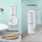 Soap Dispenser, Automatic Foaming Hand Soap Dispenser 300ml Touchless Foam Soap Dispenser Rechargeable Bathroom Countertop Soap Pump for Kids Xmas Gift