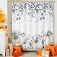 thumbnail image 4 of Shower Curtain 72"W x 78"L Autumn Thanksgiving White Pumpkins Leaves Fabric Shower Curtains Set with Hooks Water Repellent Bathroom Curtains Machine Washable Bathroom Accessories, 4 of 6