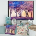 thumbnail image 2 of Designart 'Colorful Blue Trees Abstract Forest Landscape' Modern Framed Canvas Wall Art Print, 2 of 5