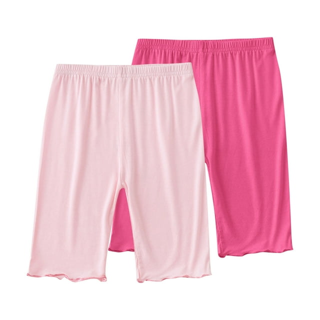 hengsof Two Piece Girls' Dress Inner Lining Dance Cycling Shorts Children's Sports Safety Shorts Suitable for Playgrounds Gyms and Other Sports Venues
