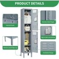 thumbnail image 4 of Metal Lockers for Employees,Storage Employee Locker,Storage Lockers with Shelves Steel Cabinet for Home, 4 of 6