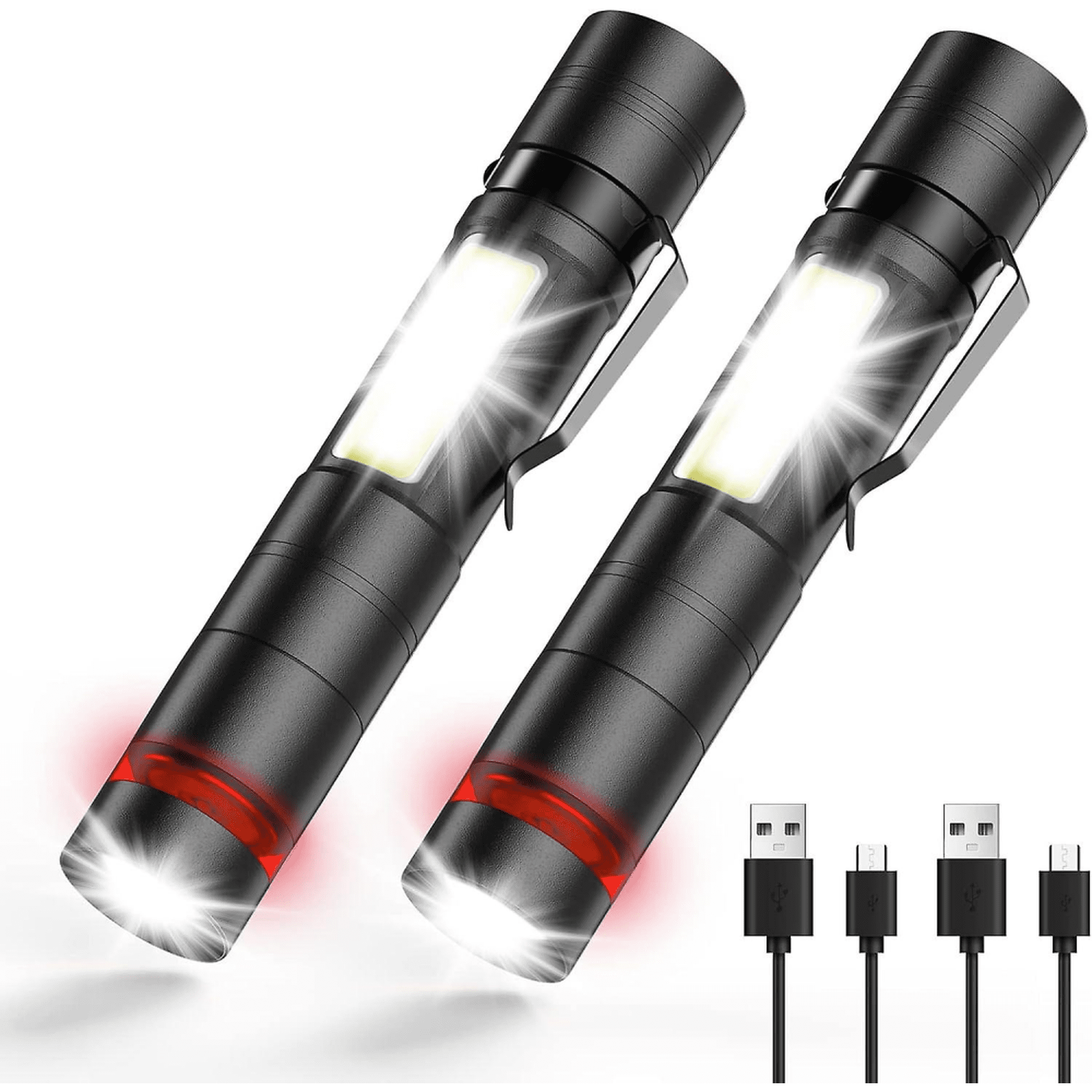 Mini Lampes de Travail d'inspection LED Rechargeable 800 Lumens Magnétique COB Portable Petites Porte-clés Lampes de Poche Etanches pour la Éclairage | Leroy Merlin