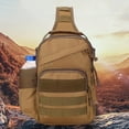 thumbnail image 4 of Bolsa De Pecho Molle Bolsas de chaleco informales para hombre, bolsa de lona segura para el pecho para hombre, para viajes de senderismo (caqui) Tmvgtek Para Estrenar, 4 of 6